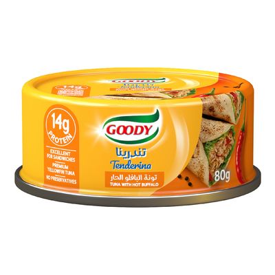 قودي تونة تندرينا البافلو الحار - 80 جرام