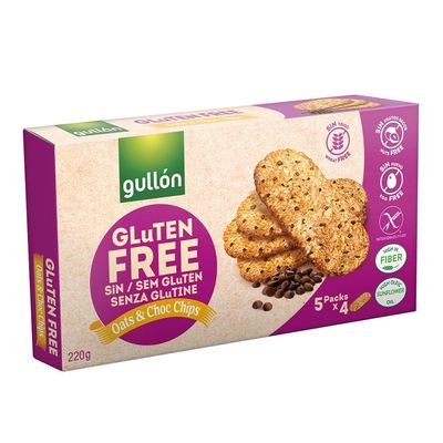 Gullon Biscuit Oats & Chocolate Chips Gluten Free 220 G