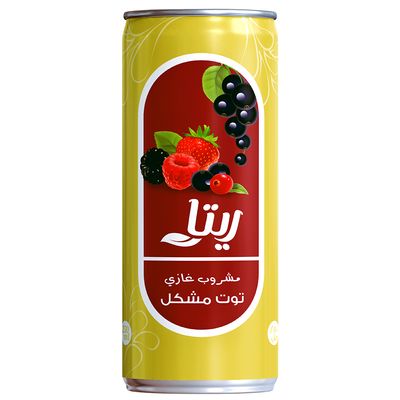 Rita Soft Drink Mixed Berries Sparkling Can 240 G