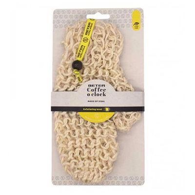 Beter Sisal Massage Glove Coffee O'clock