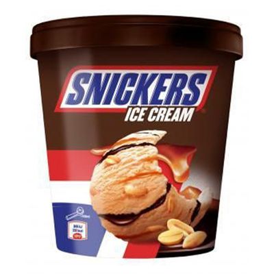 Snickers Ice Cream With Chocolate , Caramel And Peanuts - 450ml