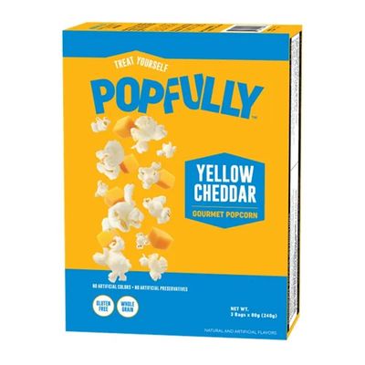 Popfully Microwave Popcorn With Yellow Cheddar Gluten Free (Imported) - 240g