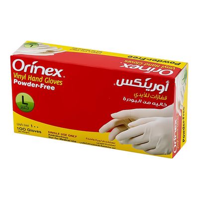 أورينكس قفازات كبيرة خالية من البودرة 100 حبة