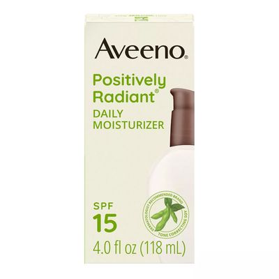 Aveeno Positively Radiant Daily Face Moisturizer With Spf +15- 118ml