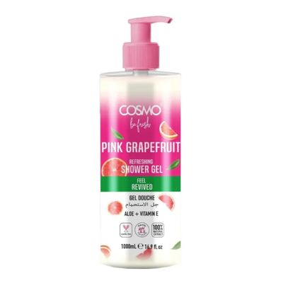 COSMO Be Fresh Refreshing Shower Gel with Aloe & Vitamin E - Pink Grapefruit Scent - 1000ml