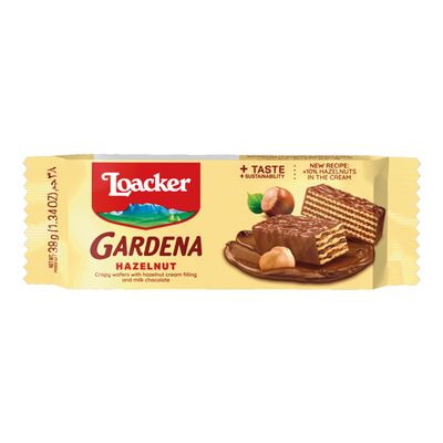 Loacker Gardena Wafer Filled With Hazelnut Cream Coated With Chocolate 38 G