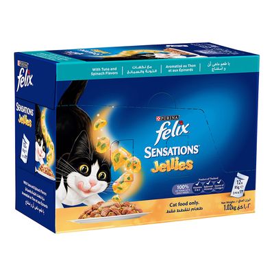 Purina Felix Cat Food With Tuna And Spinach Flavor 1.02 KG