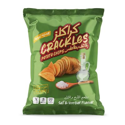 Nadec Crackles Potato Chips Salt & Vinegar Flavor- 40g