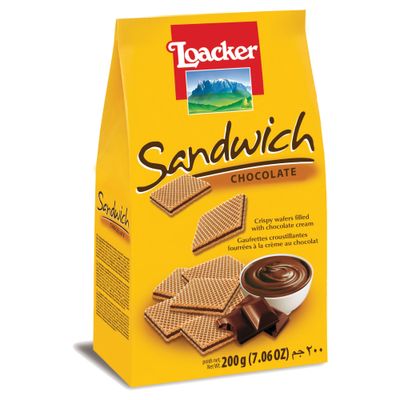 Loacker Wafer Sandwich Cocoa and Milk 200 G