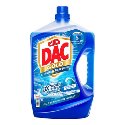 Dac Cleaner and Disinfectant Gold Ocean Breeze Scent 3 L