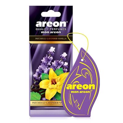 Areon Car Air Freshener Card Patchouli & Lavender & Vanilla Scent