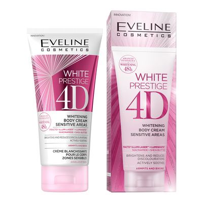 Eveline Cosmetic White Prestige 4d Whitening Body Cream Sensitive Areas - 100ml