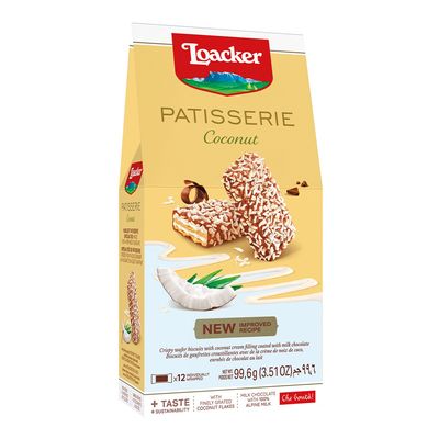 Loacker Patisserie Wafer Filled With Coconut Cream 99.6 G