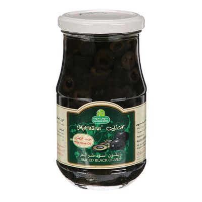 حلواني أخوان زيتون اسود شرائح بزيت الزيتون 325 جرام