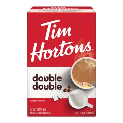 Tim Hortons Instant Coffee Double Double Extra Cream 28 G x 8