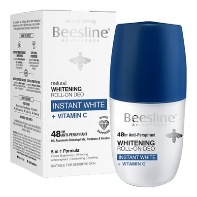 Beesline Whitening Deodorant Roll-On Instant White With Vitamin C - 50ml