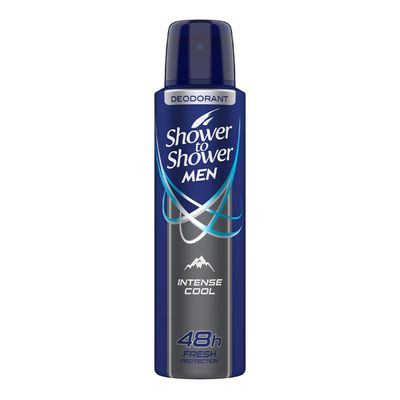 Shower To Shower Deodorant Spray For Men Intense Cool - 150ml