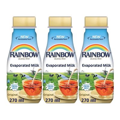 ابو قوس حليب مبخر أصلي 270 مل × 3