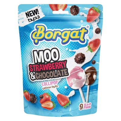Borgat Lolliopops Strawberry & Chocolate 9 Pieces
