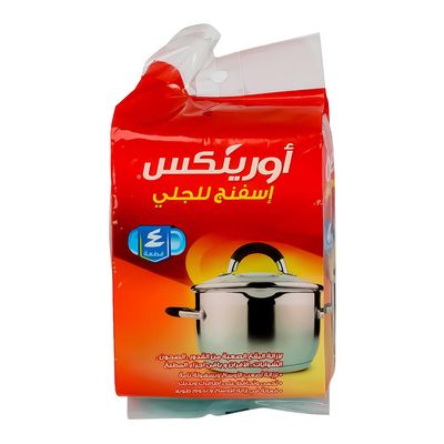 أورينكس إسفنج للجلي 4 حبات