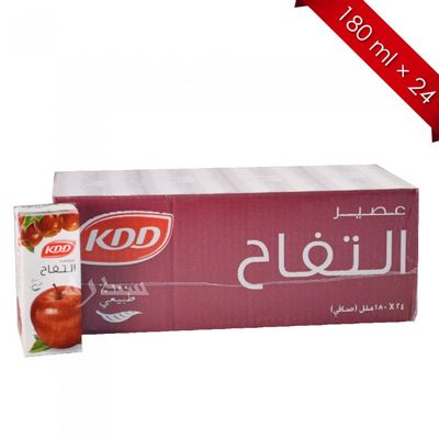 KDD Juice Apple 180 ML × 24 Box