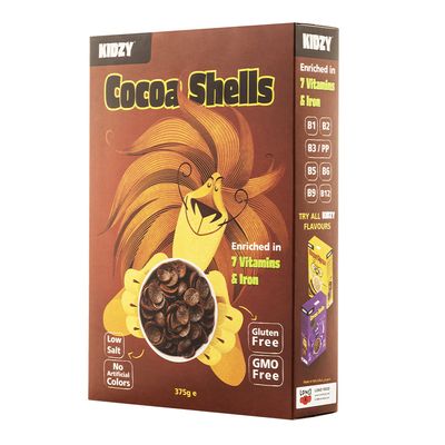 Kidzy Corn Flakes Cocoa Shells Gluten Free 375 G