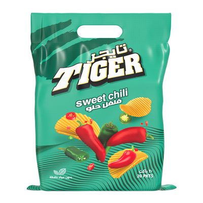 Tiger Chips Sweet Pepper Flavor 12 G × 20