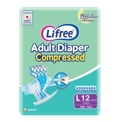 Lifree Adult Diaper Large 12 Pieces