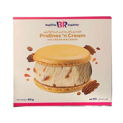 Baskin Robbins Ice Cream Macaron Pralines N Cream 83 G