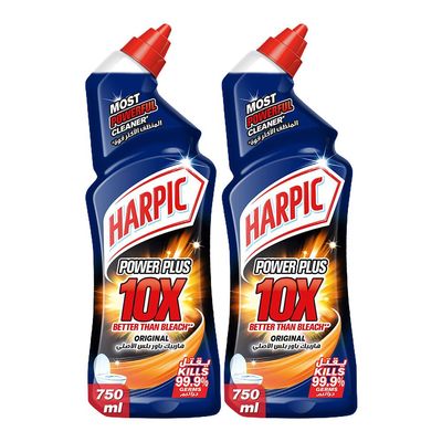 Harpic Toilet Cleaner Power Plus Original 750 ML × 2