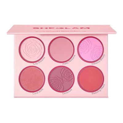 Sheglam Floral Flush Blush Palette - Blushing Bouquet 6 colors 