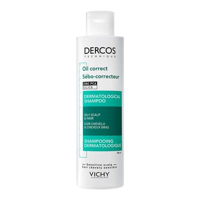 Vichy Dercos Oil Correct Shampoo For Oily Scalp And Hair - 200ml