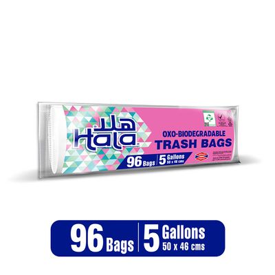 Hala Trash Bags 5 Gallons 96 Bags