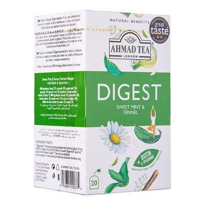شاي احمد للهضم بالنعناع الحلو والشمر 20 كيس